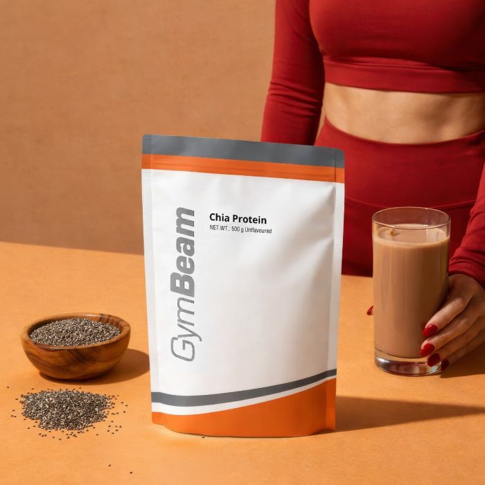Chia fehérje - GymBeam 500 g - ízesítetlen