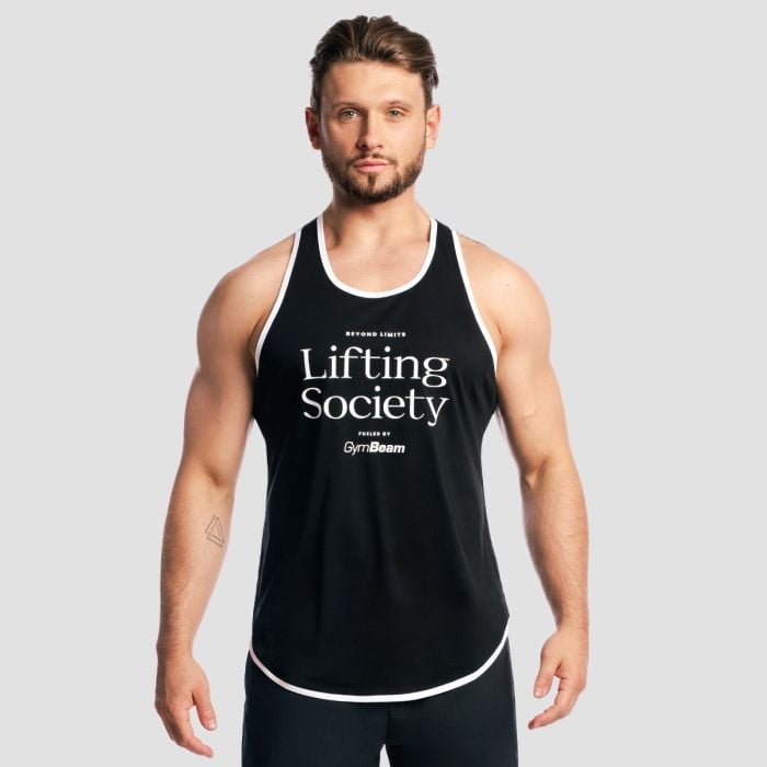Lifting Society Stringer atléta Black - GymBeam L