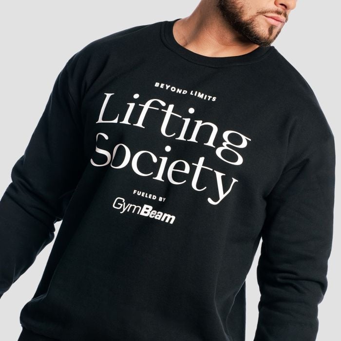 Lifting Society pulóver Black - GymBeam M