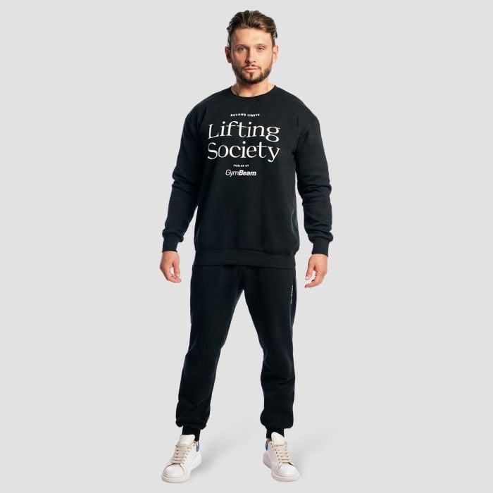 Lifting Society pulóver Black - GymBeam M