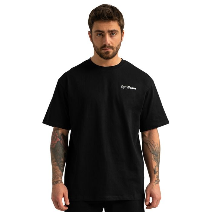 Limitless Oversized póló Black - GymBeam L