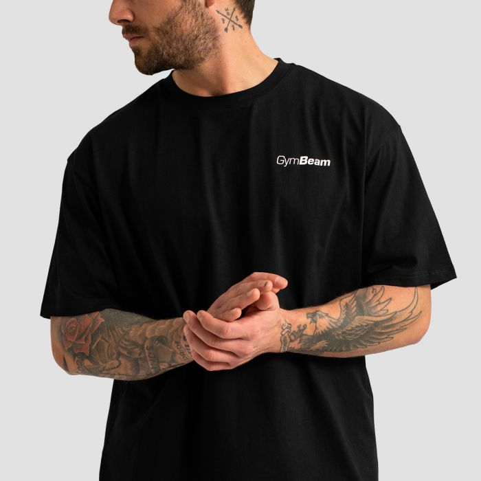 Limitless Oversized póló Black - GymBeam L