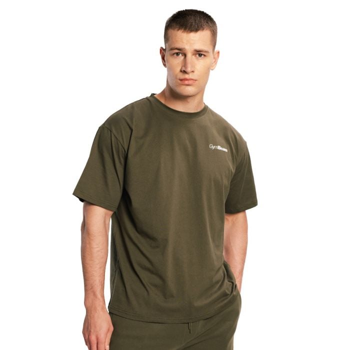 Limitless Oversized póló Espresso - GymBeam L