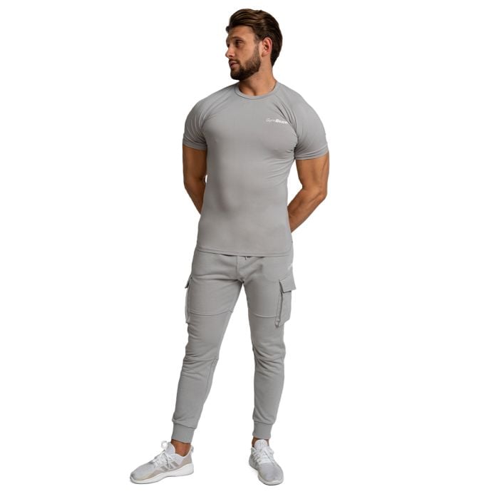 TRN Fitted póló Grey – GymBeam L