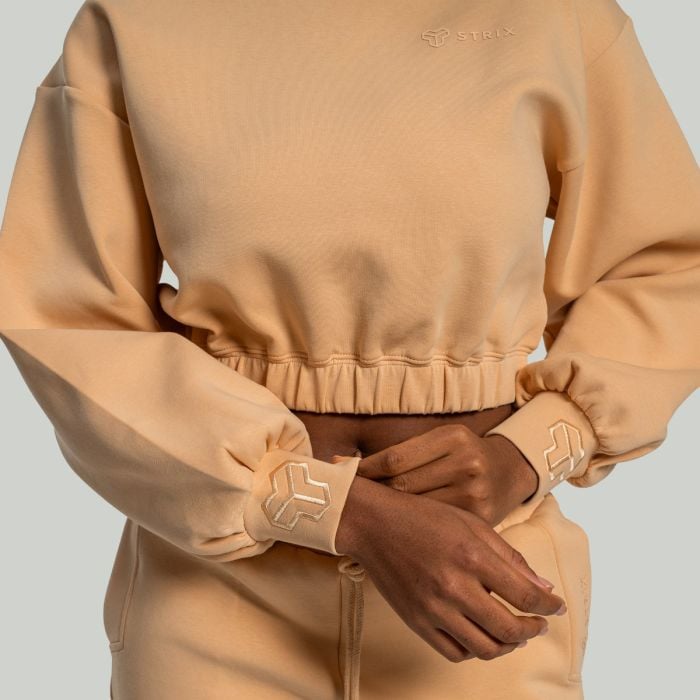 Lunar női cropped pulóver Sandshell - STRIX L