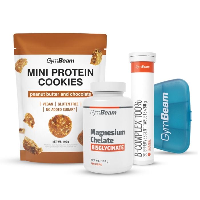 Magnézium-kelát (biszglicinát) - GymBeam + ajándékok 180 kapsz.