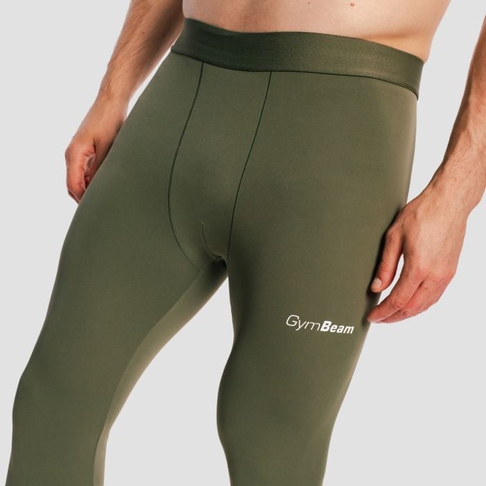 Combat férfi leggings Olive Grey - GymBeam L