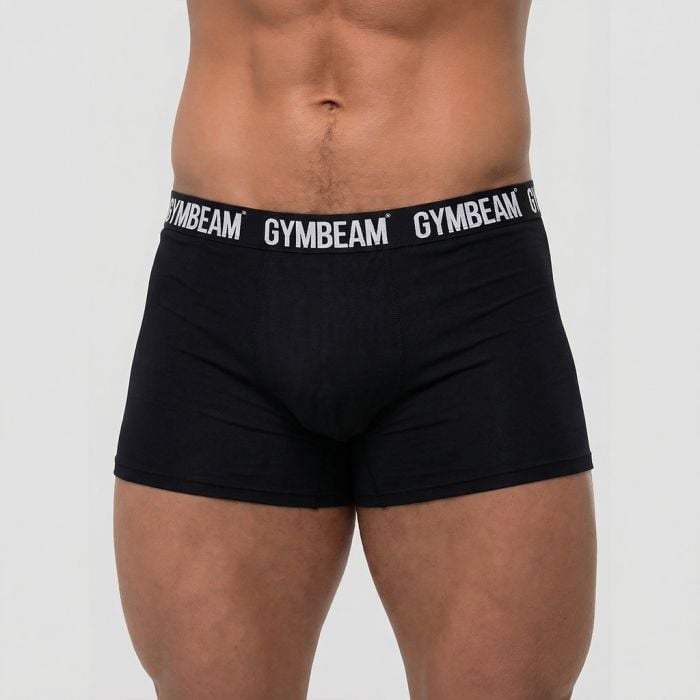 FIT Trunks férfi boxeralsó 3Pack Black - GymBeam XXXL