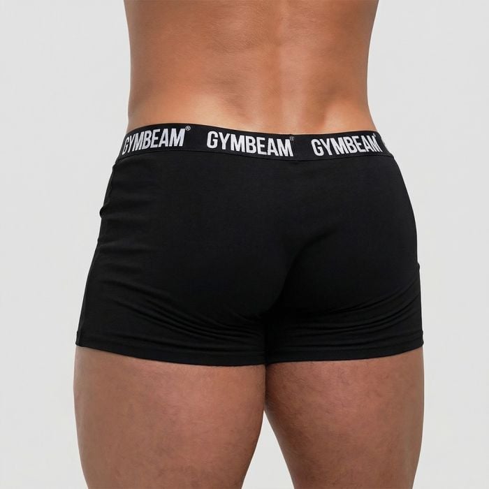 FIT Trunks férfi boxeralsó 3Pack Black - GymBeam XXXL