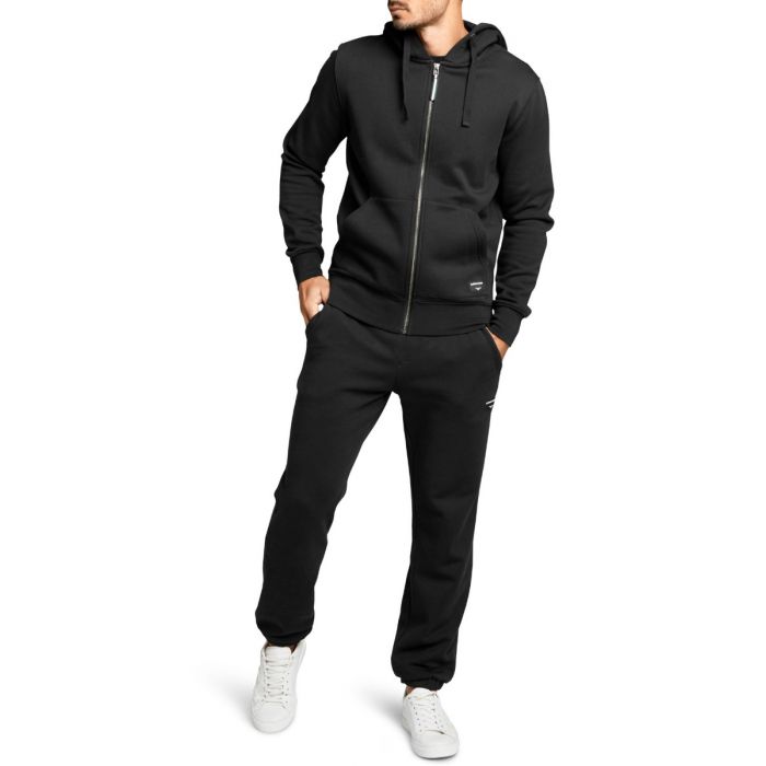 Borg Zip Hood Centre Black kapucnis pulóver – BJÖRN BORG S