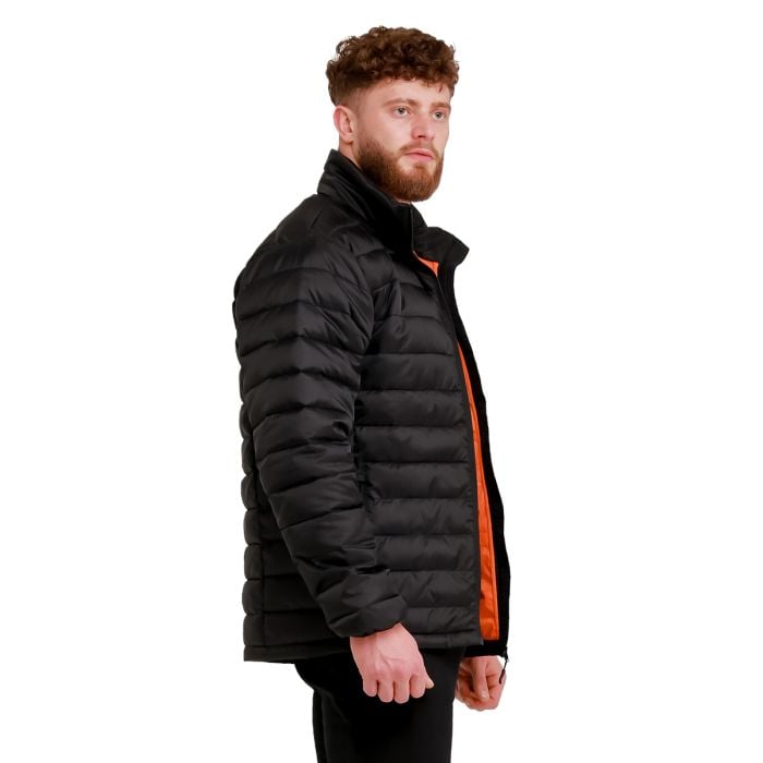 Puffer férfi kabát Black/Orange - GymBeam L