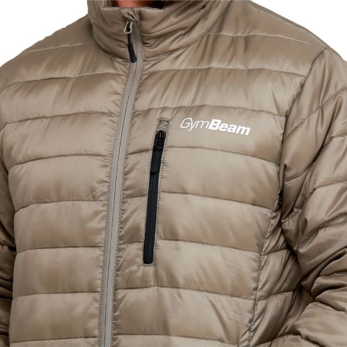 Puffer férfi kabát Vetiver/Black - GymBeam XXL
