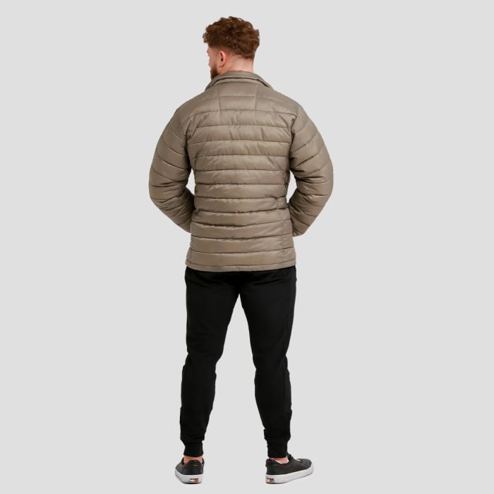 Puffer férfi kabát Vetiver/Black - GymBeam XXL