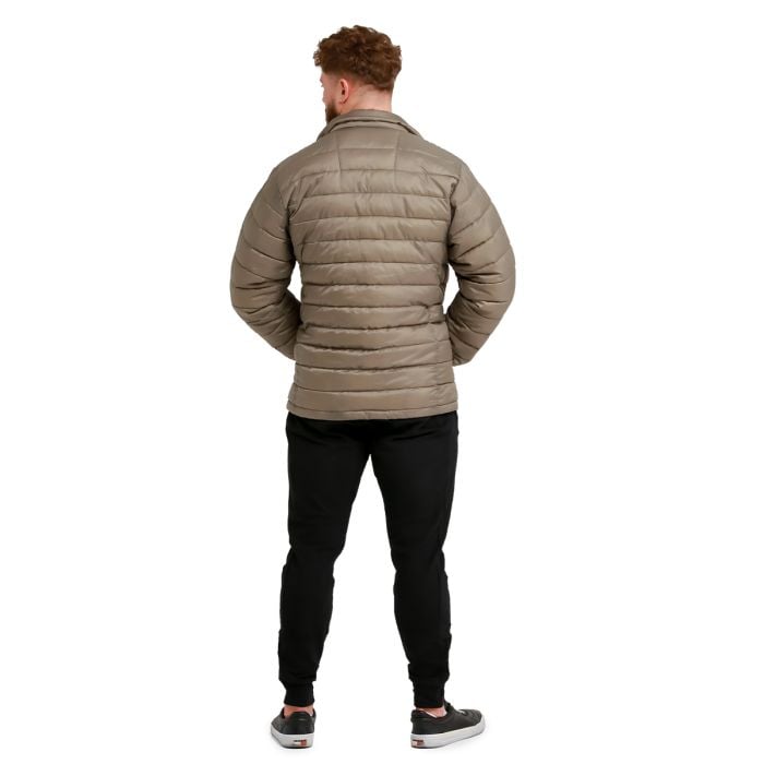 Puffer férfi kabát Vetiver/Black - GymBeam XXL