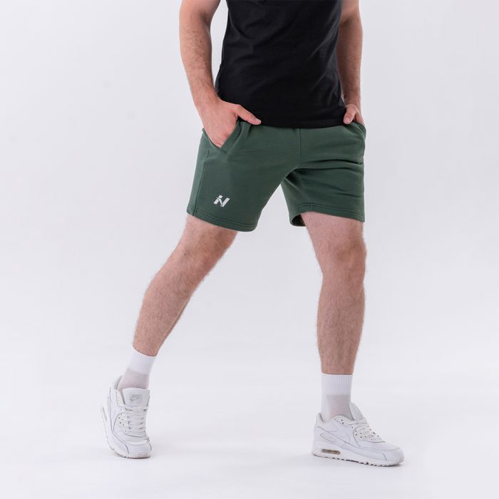 Men‘s Shorts Relaxed-fit Dark Green - NEBBIA