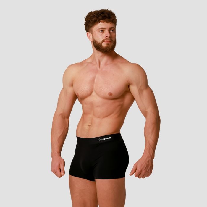 Soft férfi boxeralsó 2Pack Black - GymBeam L