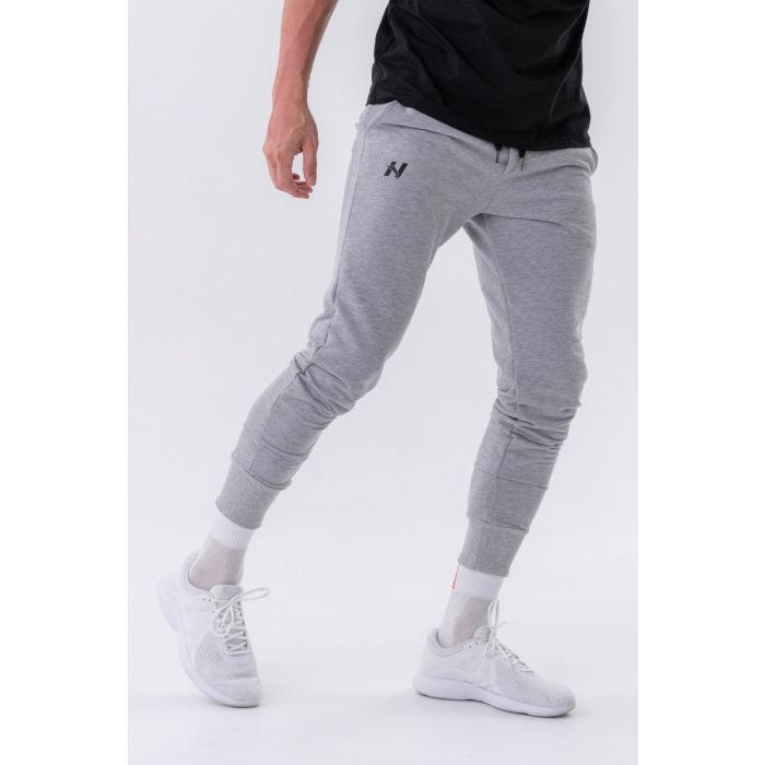 Men‘s Sweatpants Slim Reset Light Grey - NEBBIA