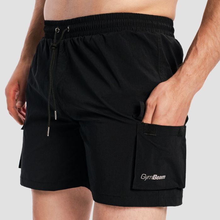Cargo férfi fürdőnadrág Black - GymBeam XXXL