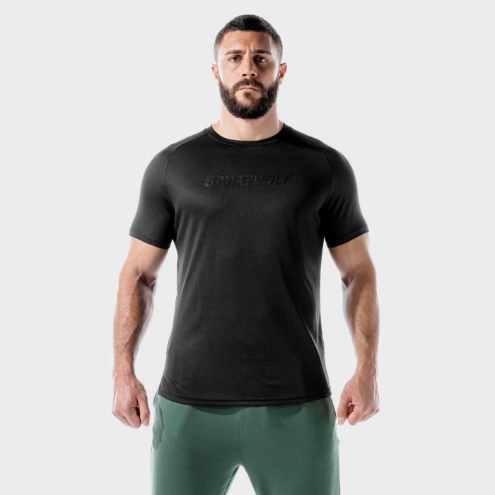 Men‘s T-shirt LAB360º Recycled Mesh Tee Black - SQUATWOLF
