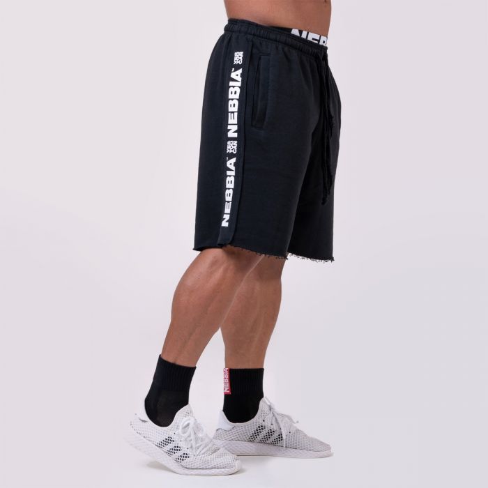 Men's Shorts Lampas Black - NEBBIA