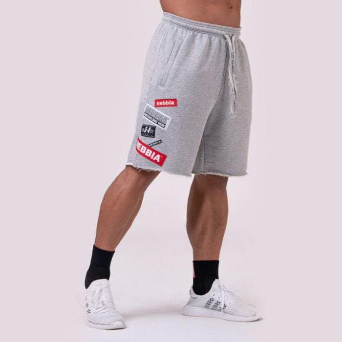 Men‘s Shorts Logo Tapping Grey - NEBBIA