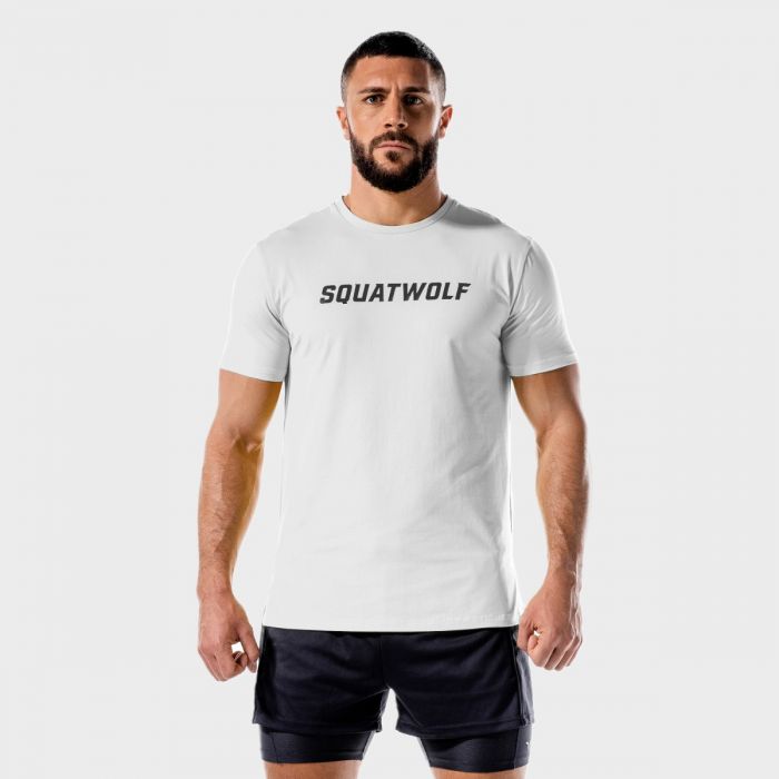 Men‘s T-shirt Iconic Muscle White - SQUATWOLF