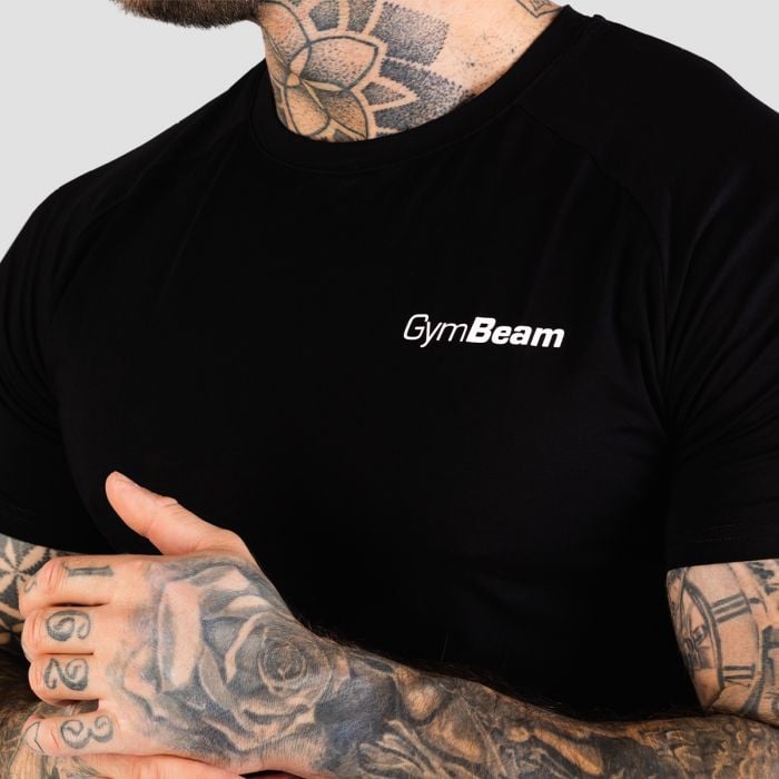TRN Fitted póló Black – GymBeam M