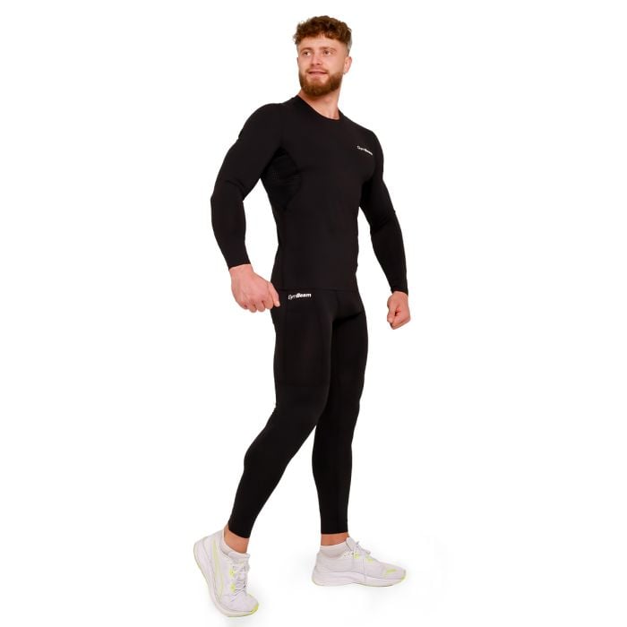 High kompressziós leggings Black - GymBeam XL