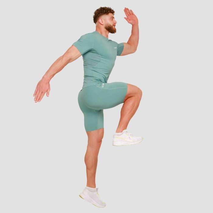 High kompressziós rövid ujjú póló Blue - GymBeam L