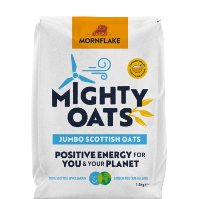 Teljes kiőrlésű Skót Jumbo zabpehely 1,5 kg - Mornflake 1500 g