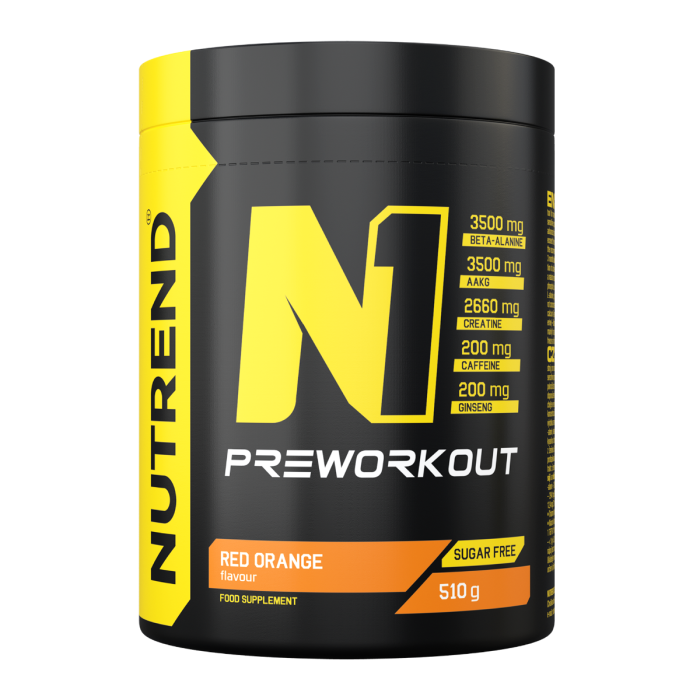 N1 Pre-Workout - Nutrend 10 x 17 g - kékmálna