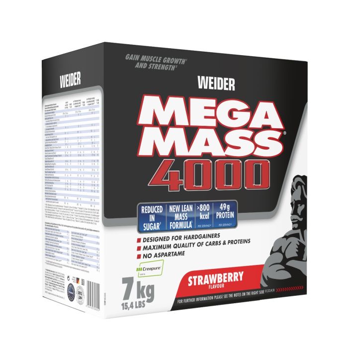 Mega Mass 4000 - Weider 7000 g - vanília