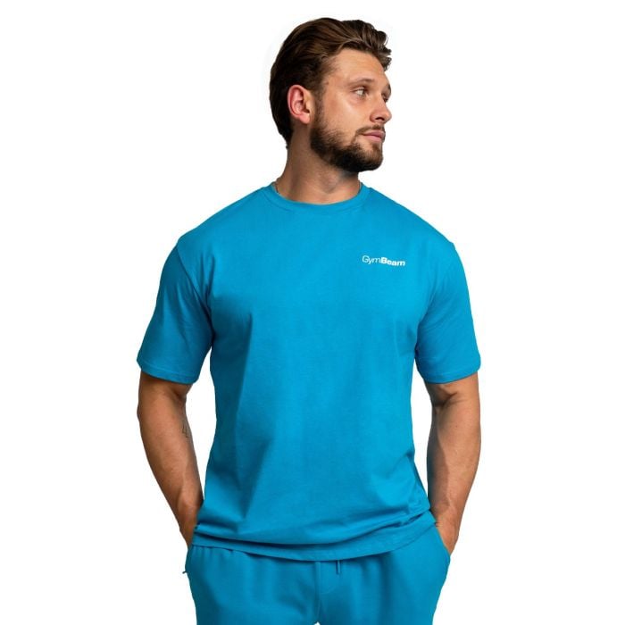 Limitless Oversized póló Aquamarine - GymBeam XXL