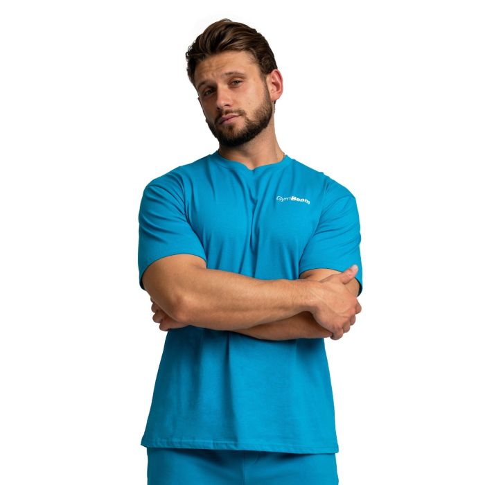 Limitless Oversized póló Aquamarine - GymBeam XXL