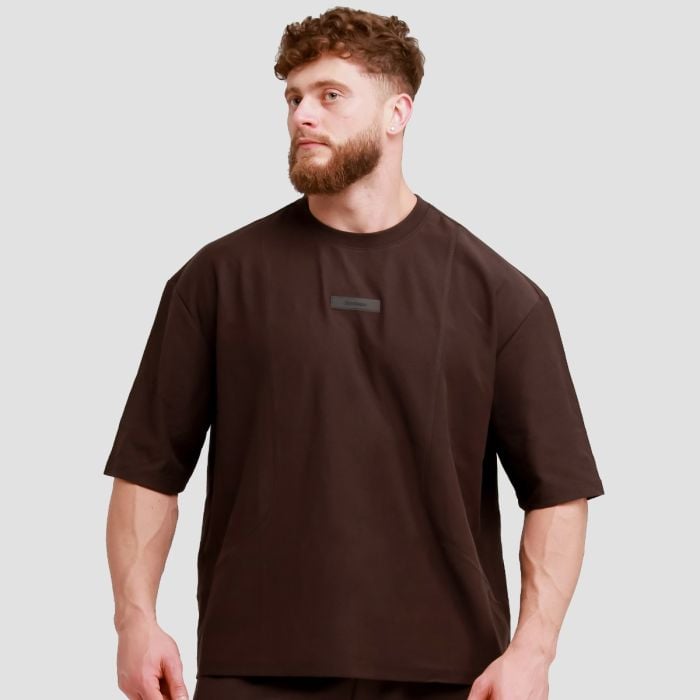 Unstoppable oversized póló Brown - GymBeam XL