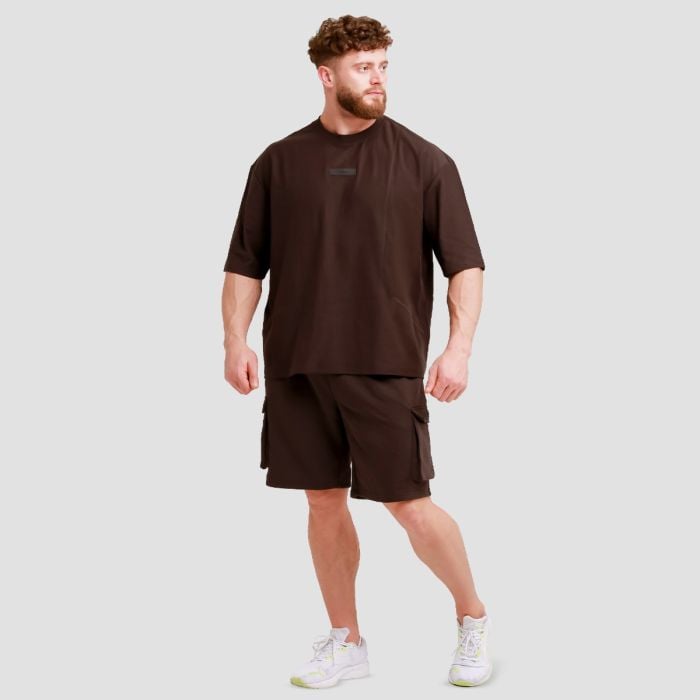 Unstoppable oversized póló Brown - GymBeam XL