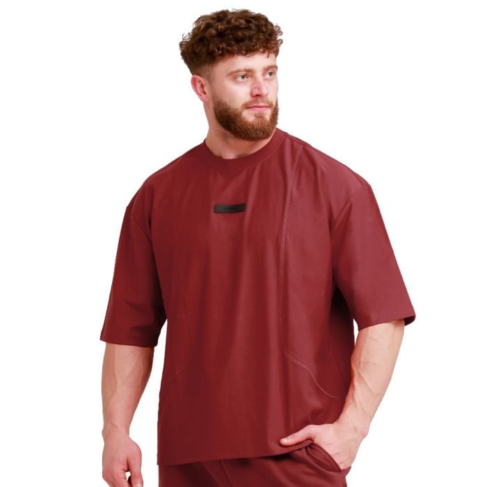 Unstoppable oversized póló Red - GymBeam L