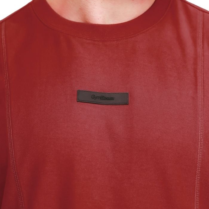 Unstoppable oversized póló Red - GymBeam L