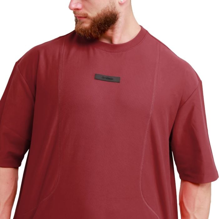 Unstoppable oversized póló Red - GymBeam L