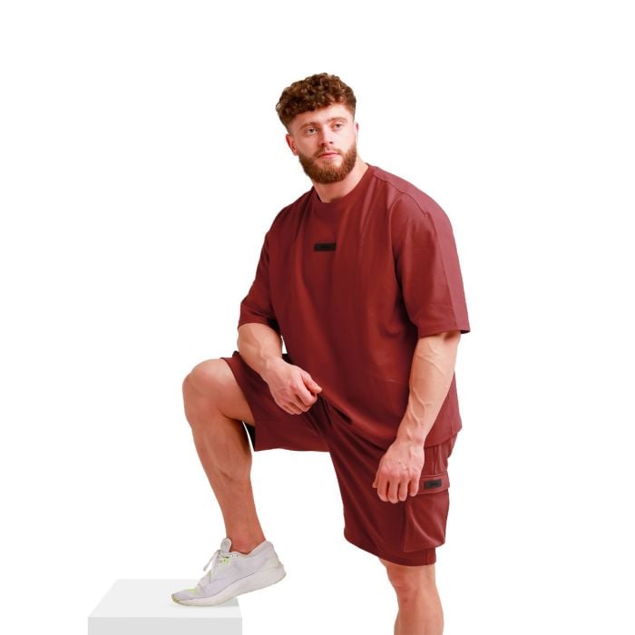 Unstoppable oversized póló Red - GymBeam L