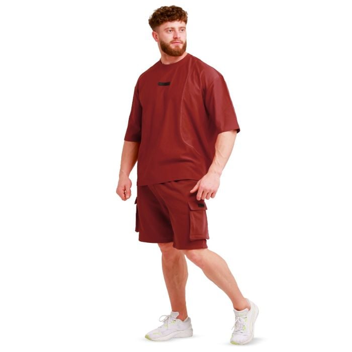 Unstoppable oversized póló Red - GymBeam L