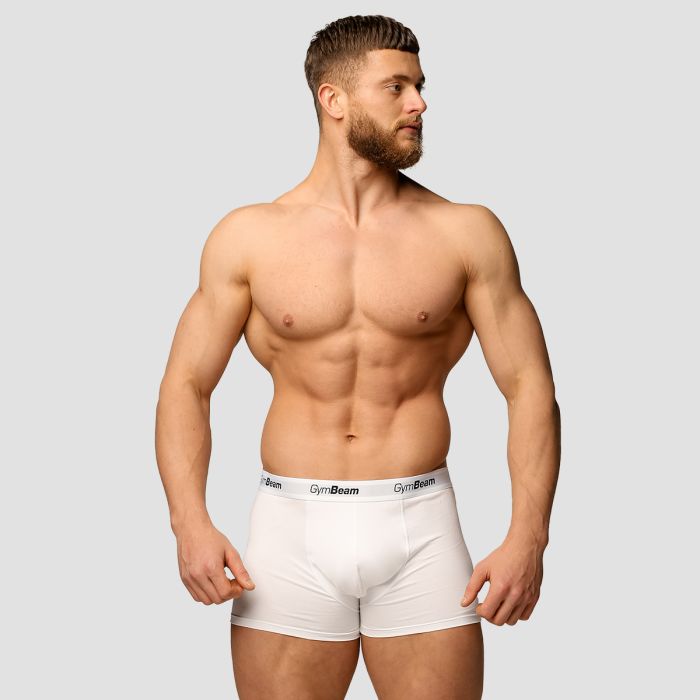 Essentials 3Pack boxeralsó White - GymBeam XL