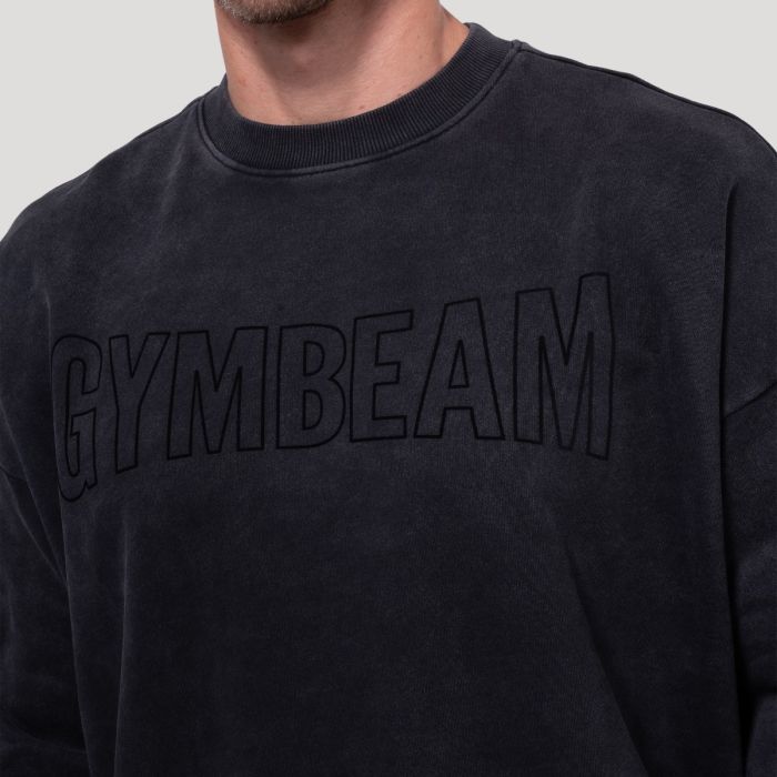 Persistence Sweatshirt Washed Black - GymBeam L