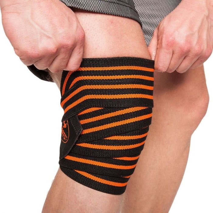 Profi knee wraps black-orange - C.P. Sports