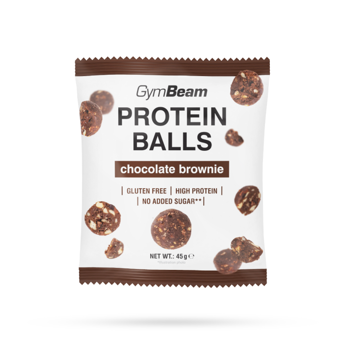 Protein Balls - GymBeam 45 g - csokoládé-brownie
