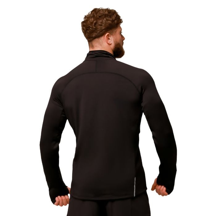 Pulse 1/2 Zip futófelső Black - GymBeam XL