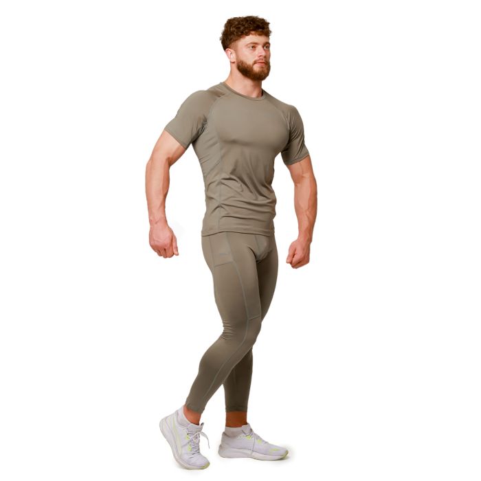 Pulse futóleggings Vetiver - GymBeam L
