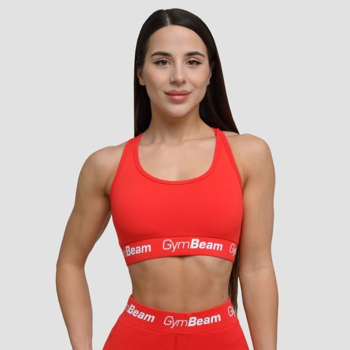Women's Bra Simple Rouge Red - GymBeam 
