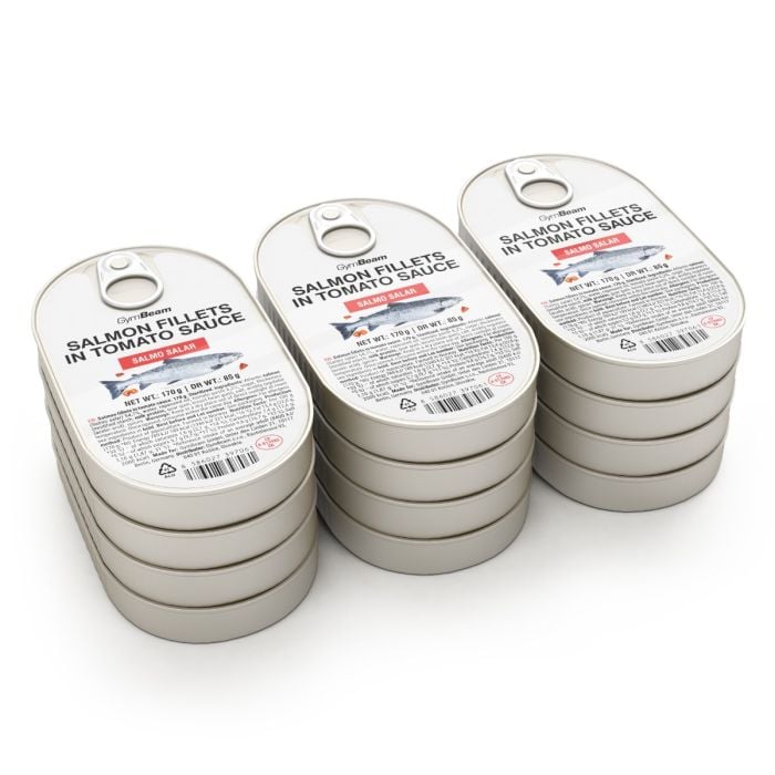 Lazacfilé paradicsomszószban - GymBeam 170 g