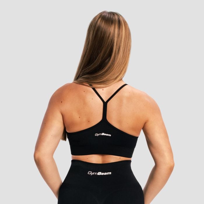 Sculpt varrásmentes sportmelltartó Black - GymBeam S
